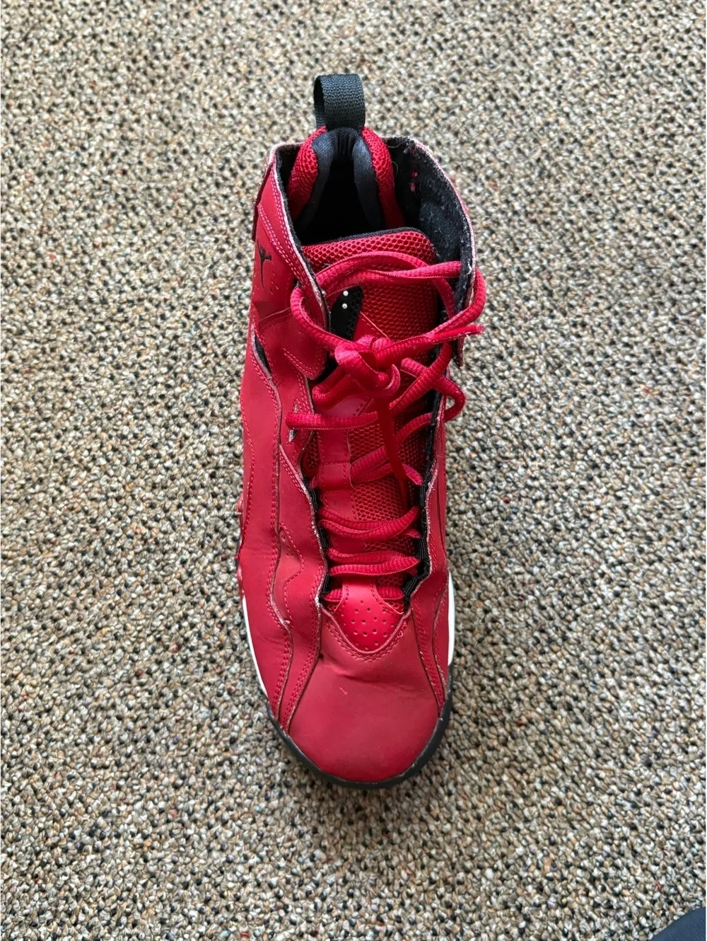 Jordan 7 Retro Red Sneakers Youth Size 7Y